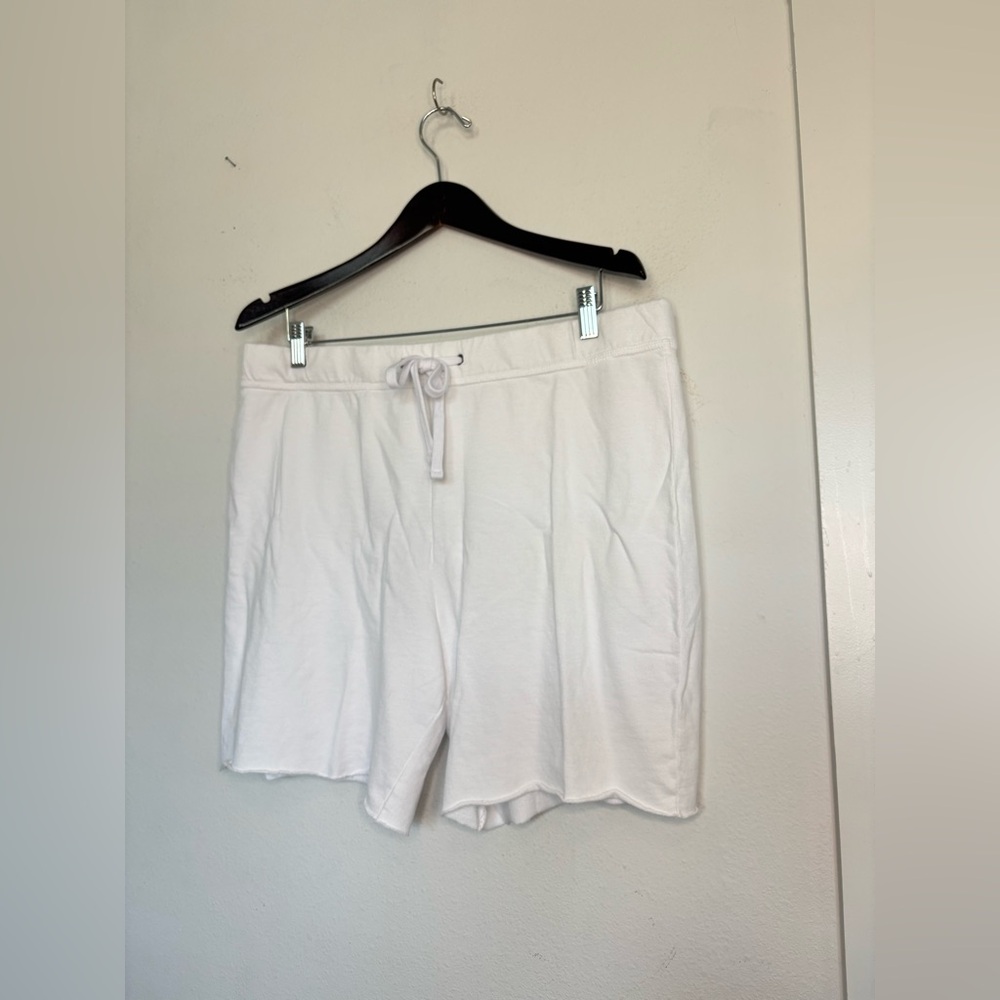 STANDARD JAMES PERSE NWT CASUAL WHITE DRAWSTRING SHORTS SZ 4 - Picture 2 of 5